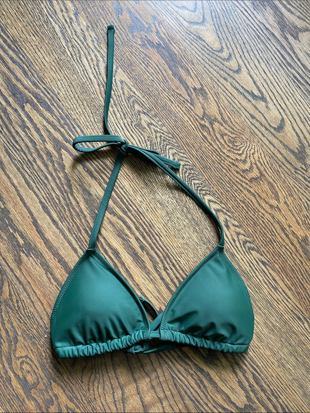 Aerie Dark Green Triangle Bikini Top